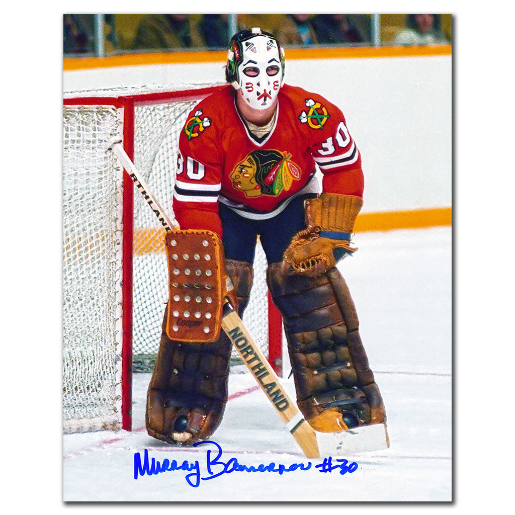 Murray Bannerman Chicago Blackhawks Autographed 8x10