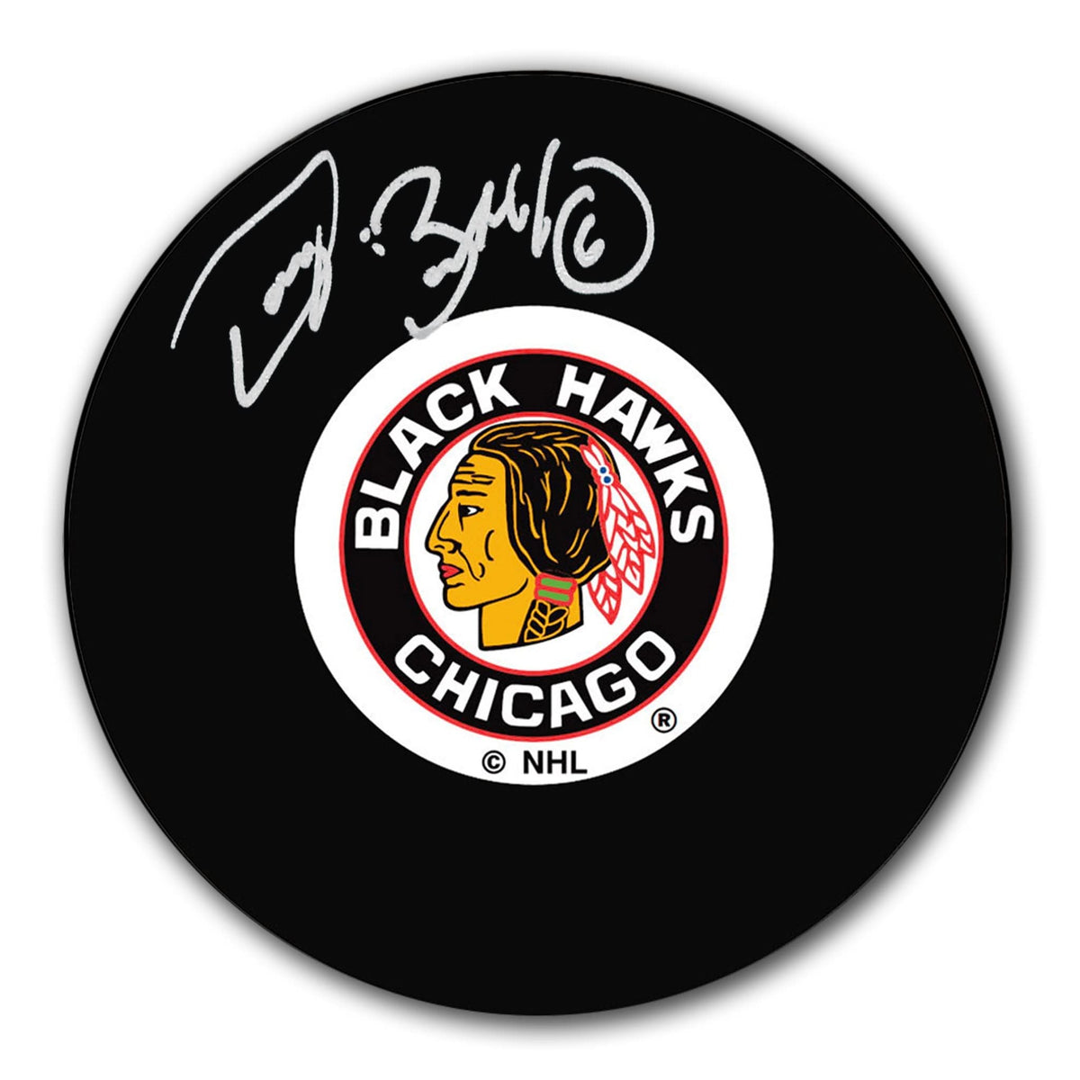 Authentic Doug Barkley Chicago Blackhawks Autographed Puck - SportAuthentix