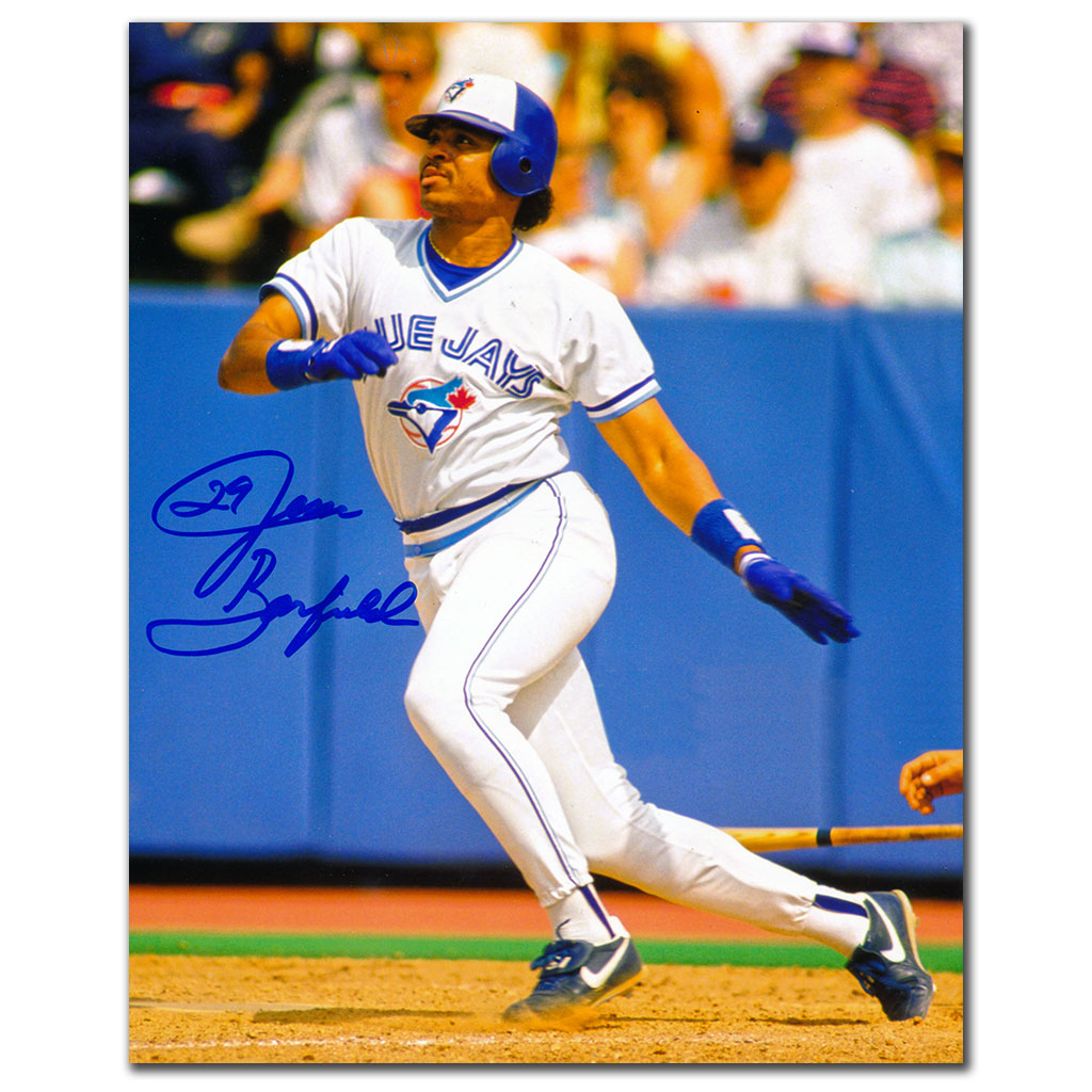 Jesse Barfield Blue Jays de Toronto HOME RUN autographié 8x10