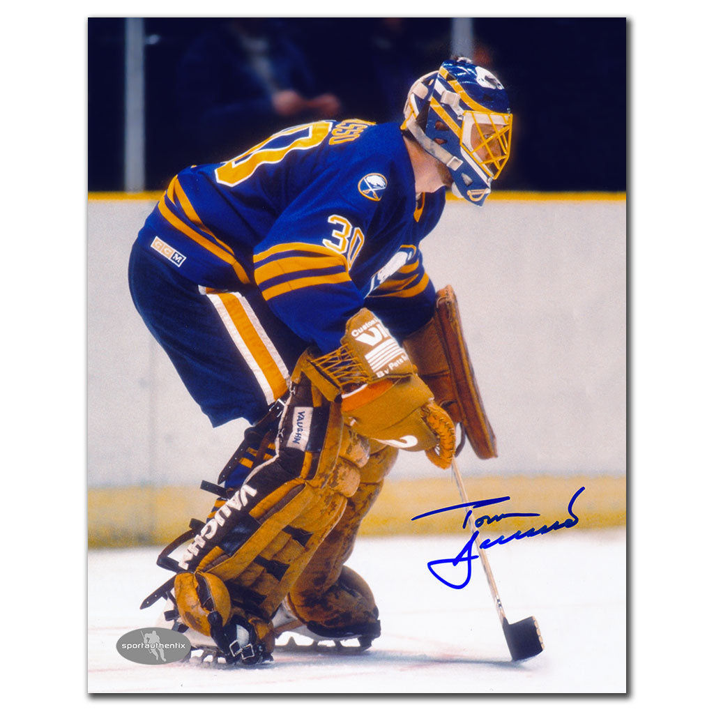 Tom Barrasso Buffalo Sabres ACTION Autographed 8x10