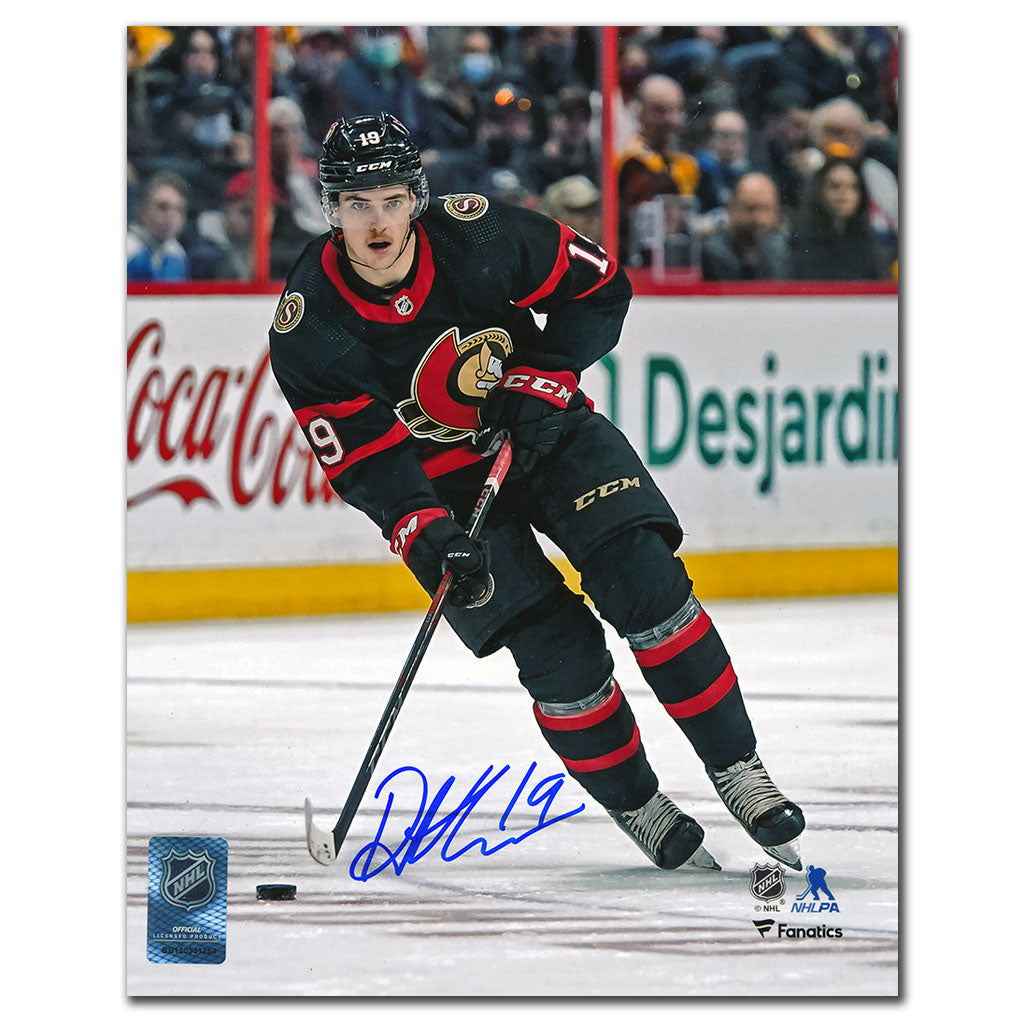 Drake Batherson Sénateurs d'Ottawa RUSH Autographié 8x10
