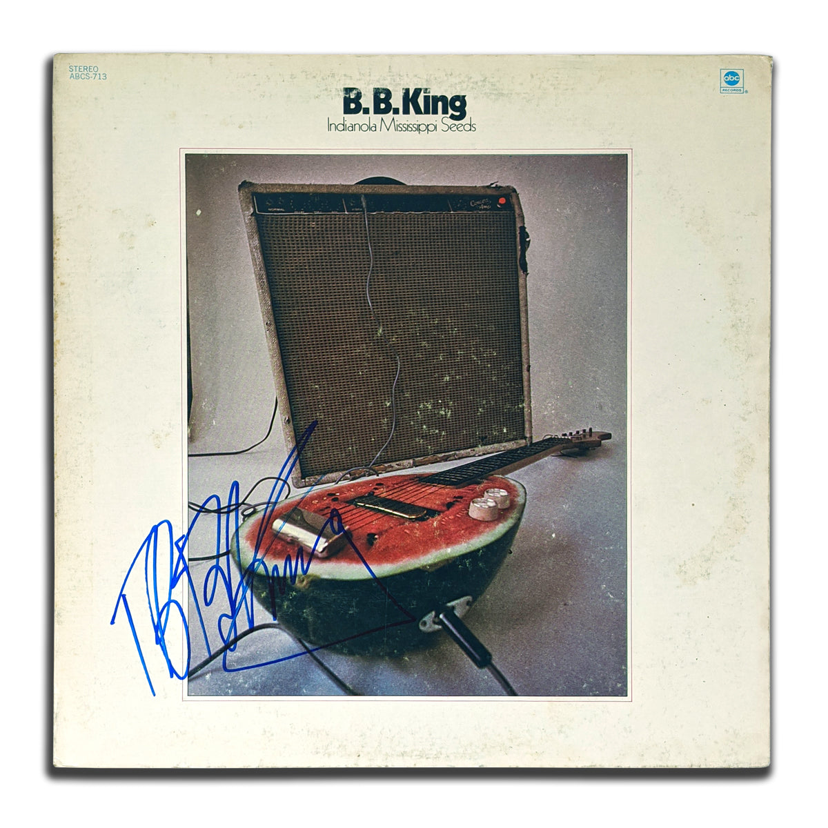 BB King Signé INDIANOLA MISSISSIPPI SEEDS Album Vinyle Autographié LP