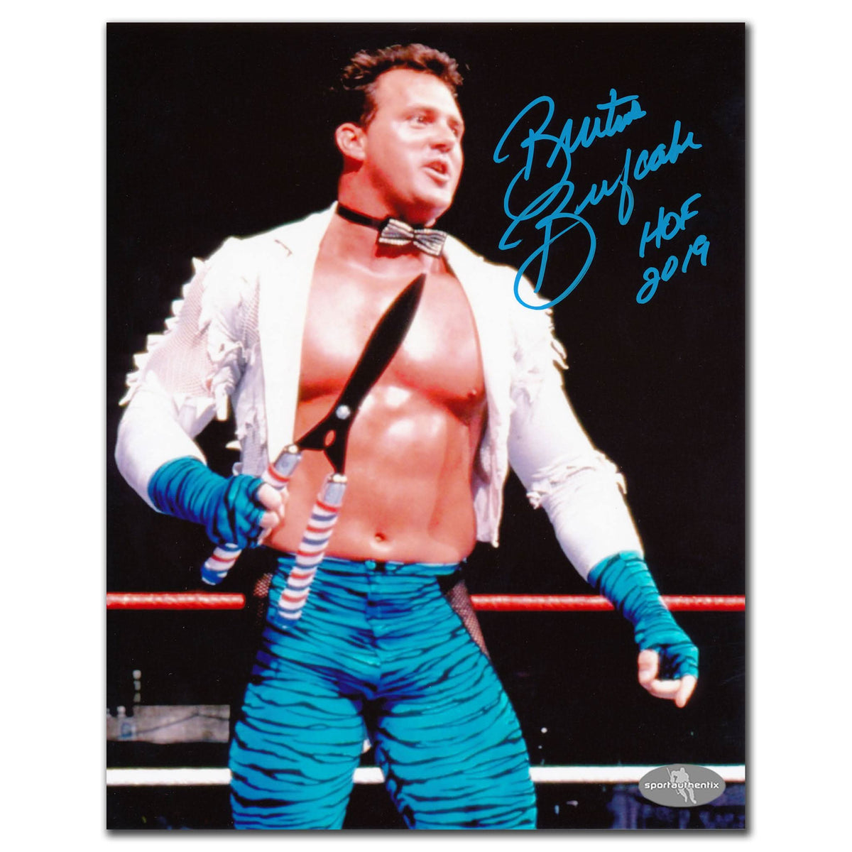 Authentic Brutus The Barber Beefcake WWE Wrestling WWF SUPERSTARS Autographed 8x10 - SportAuthentix