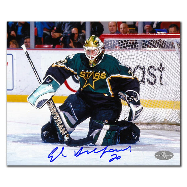 Ed Belfour autographed Dallas Stars 8x10 photo set in the crease