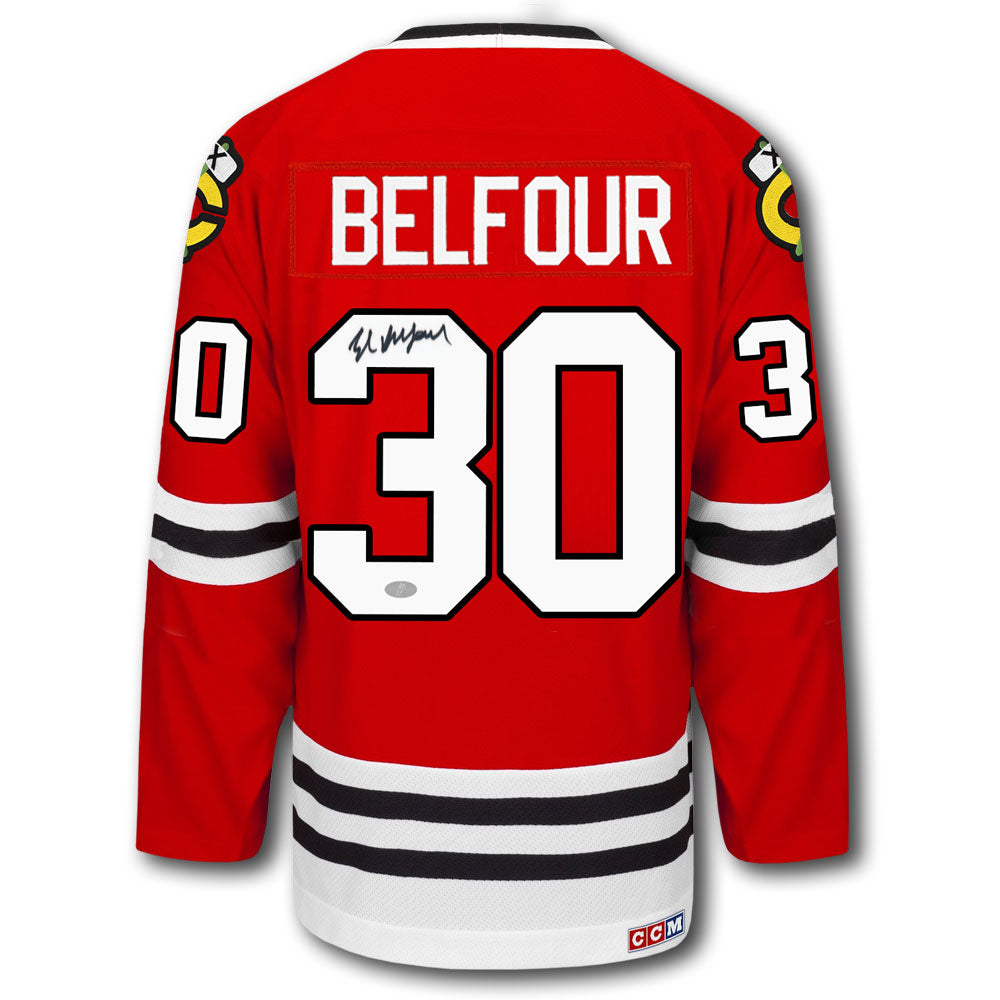 Ed Belfour Chicago Blackhawks CCM Autographed Jersey
