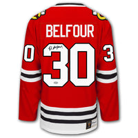 Ed Belfour Chicago Blackhawks Fanatics Vintage Autographed Jersey