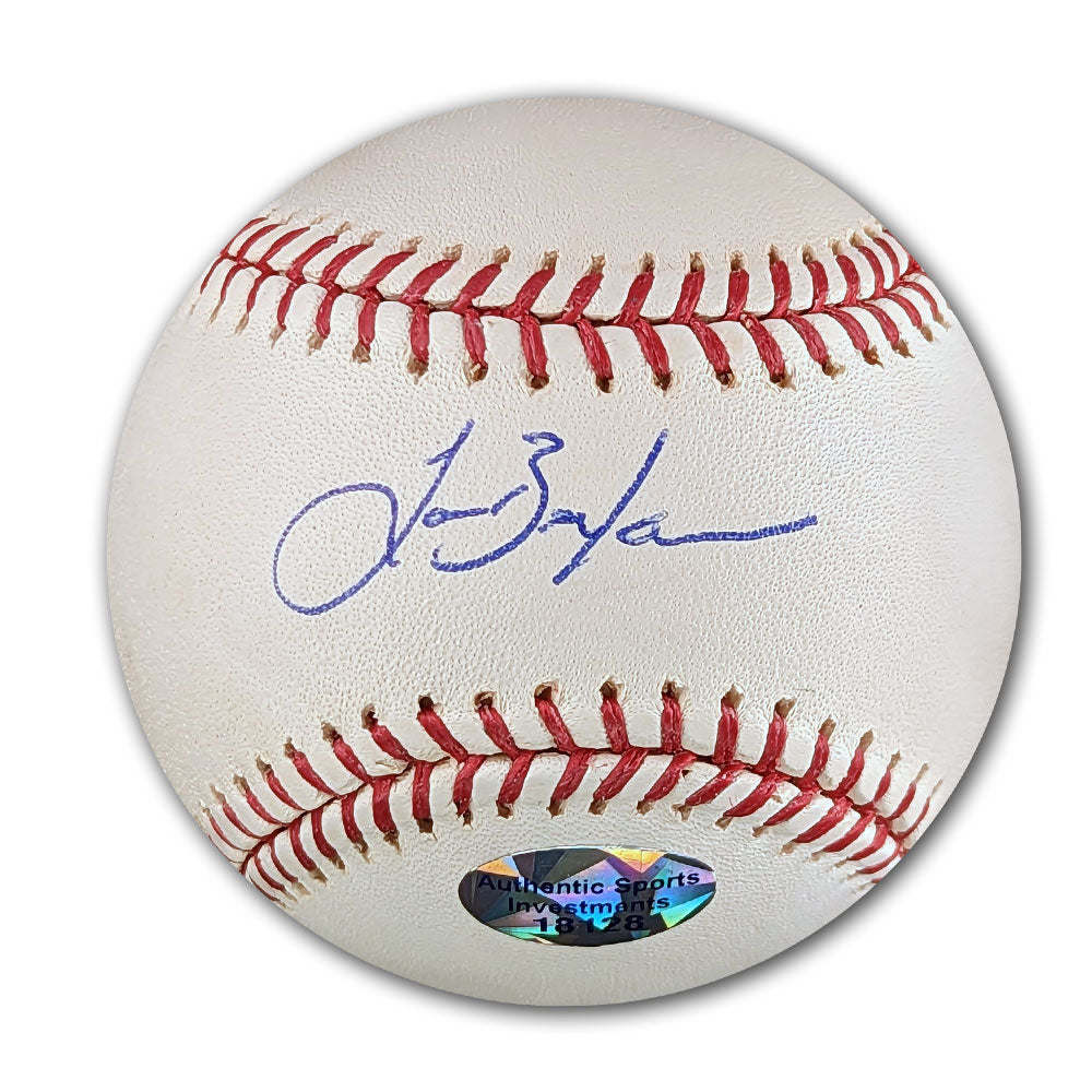 Lance Berkman Autographed MLB Official Major League Baseball