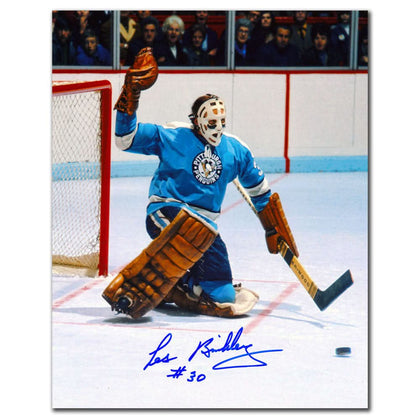 Les Binkley Pittsburgh Penguins 8x10 inscribed photo, hand-signed in marker, includes COA—premium sports memorabilia collectible.