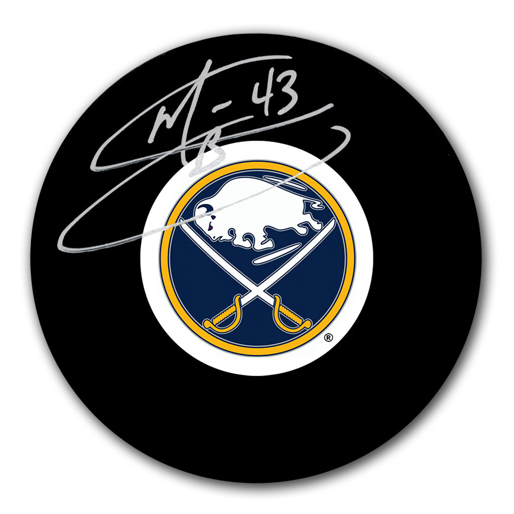 Martin Biron autographed Buffalo Sabres hockey puck
