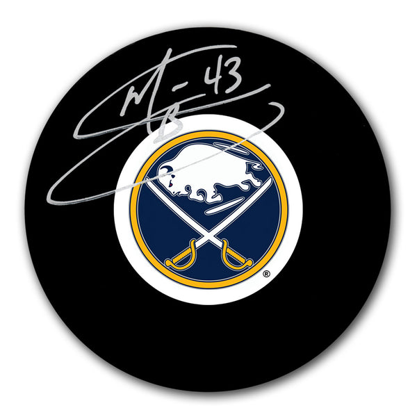 Martin Biron autographed Buffalo Sabres hockey puck