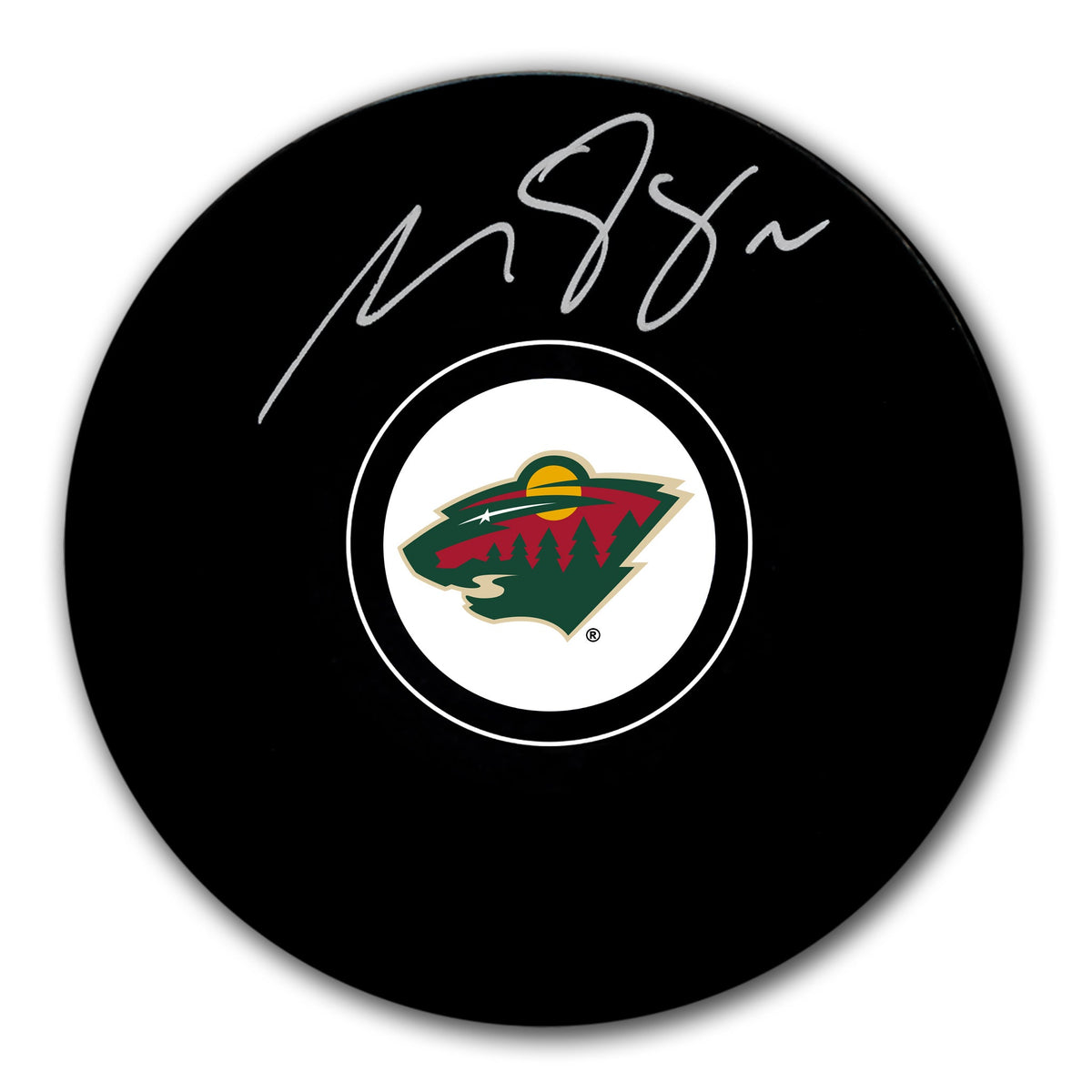 Matt Boldy Minnesota Wild Autographed Puck - Sport Authentix Inc