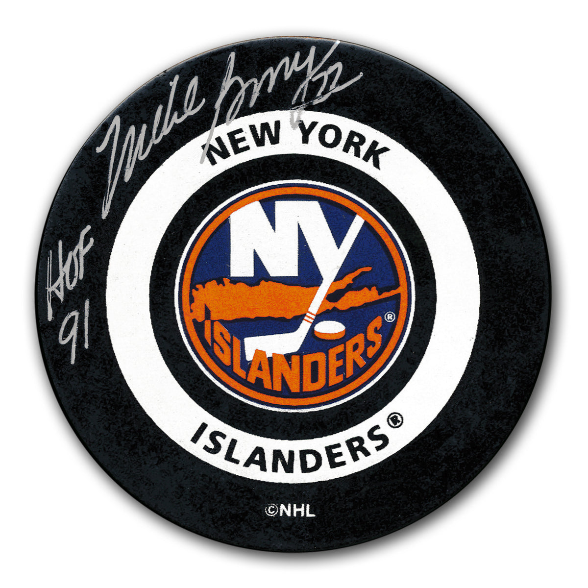 Mike Bossy New York Islanders Autographed Official Game Puck - Sport Authentix Inc