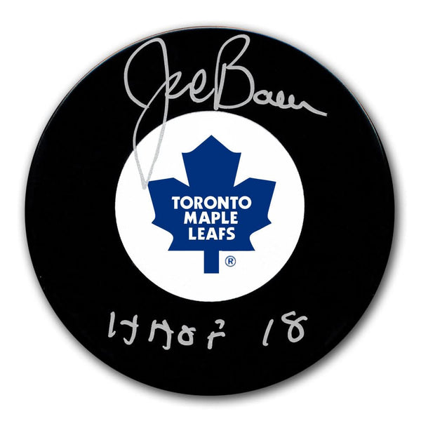 Authentic Joe Bowen Toronto Maple Leafs HOF Autographed Puck - SportAuthentix