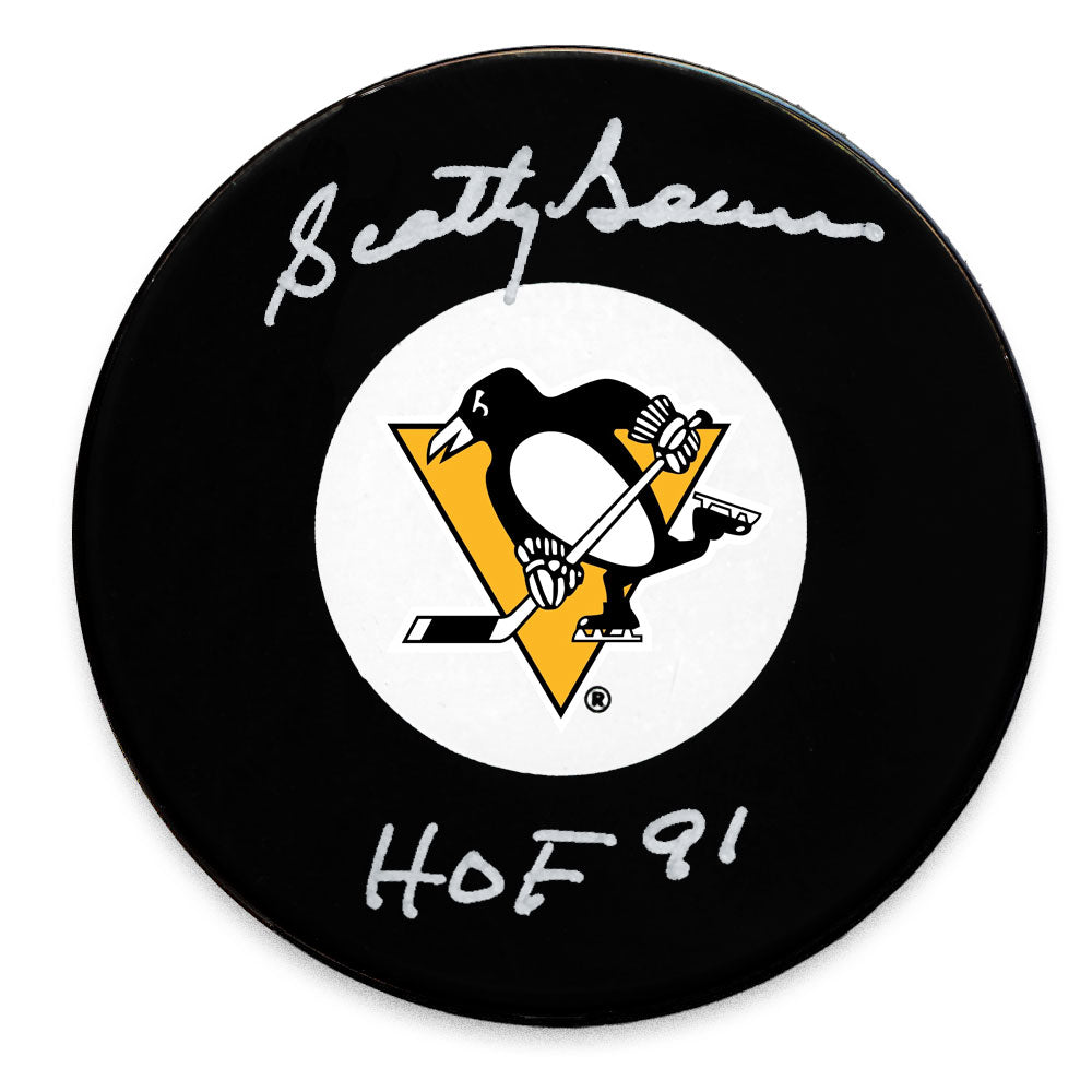 Scotty Bowman Pittsburgh Penguins HOF Autographed Puck