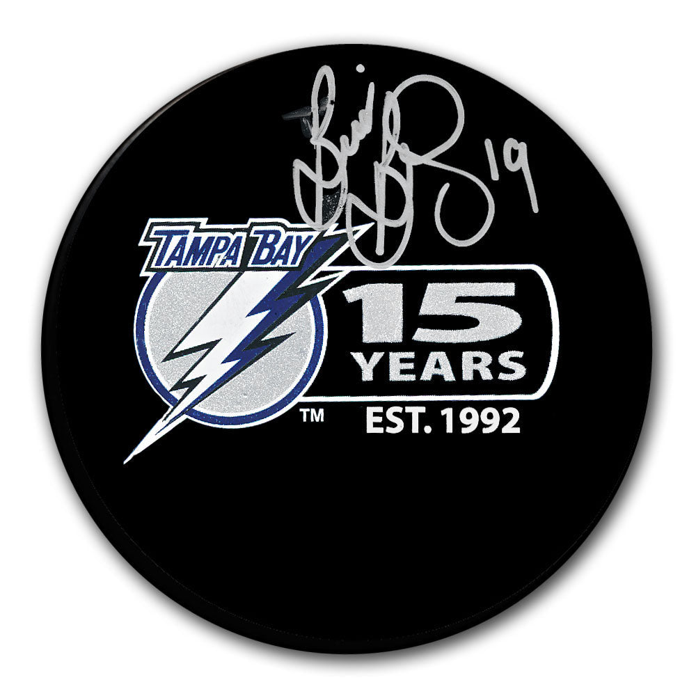 Brian Bradley Tampa Bay Lightning 15 Years Autographed Puck