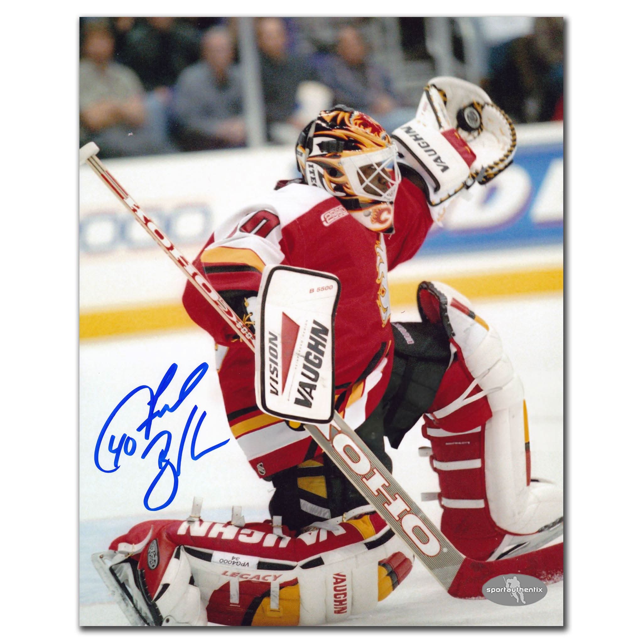Fred Brathwaite Calgary Flames Autographed 8x10 - Sport Authentix Inc