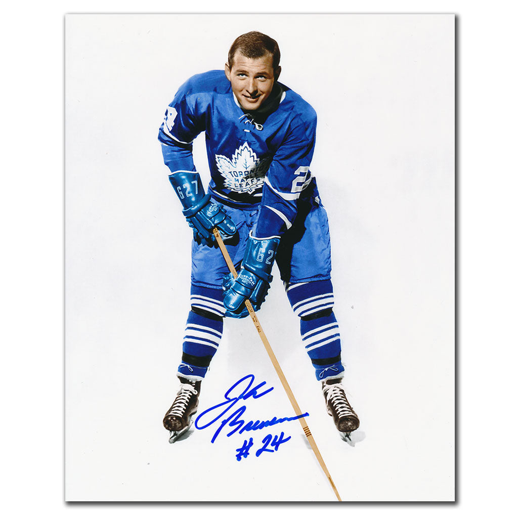 John Brenneman Maple Leafs de Toronto autographié 8x10