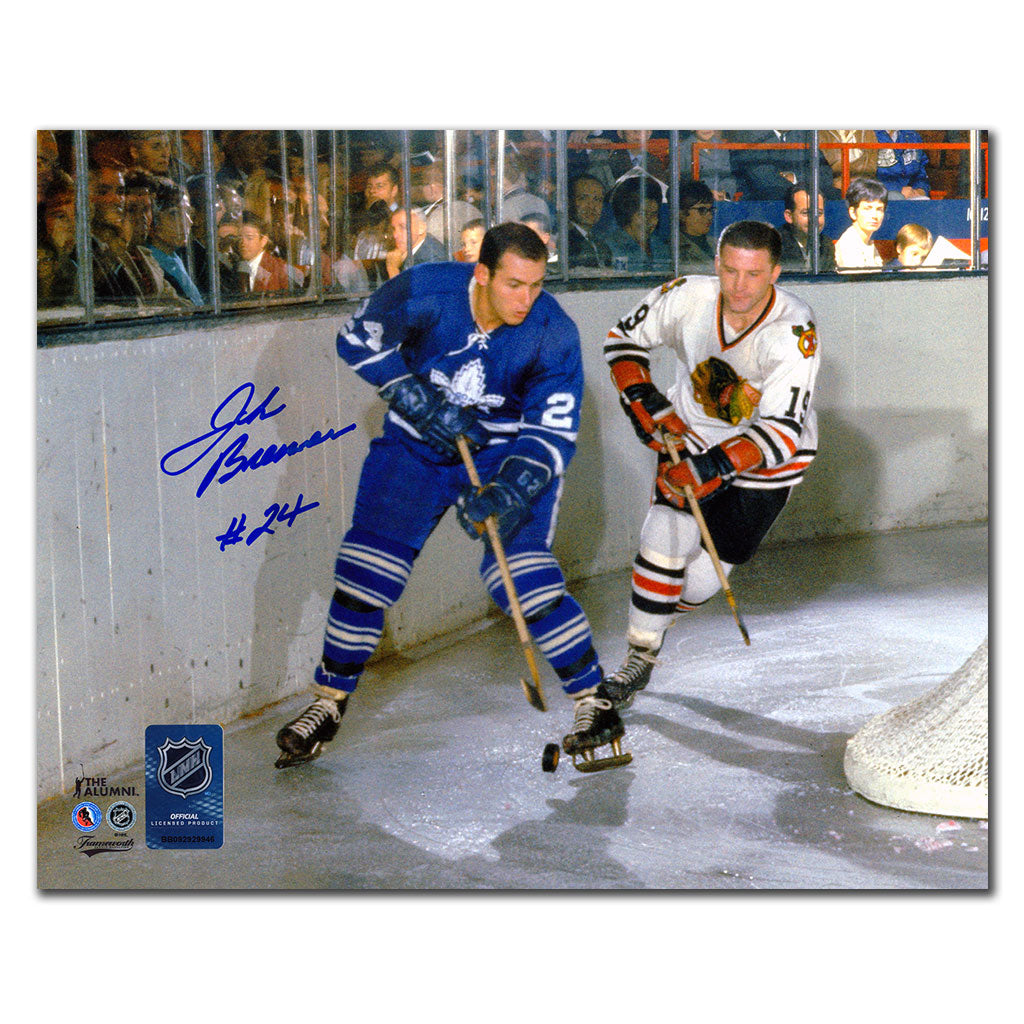 John Brenneman Maple Leafs de Toronto autographié 8x10