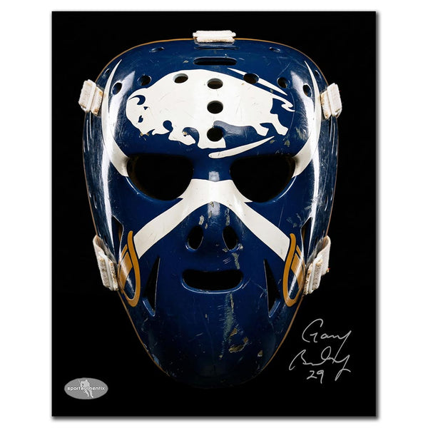 Gary Bromley autographed Buffalo Sabres 8x10 goalie mask photo