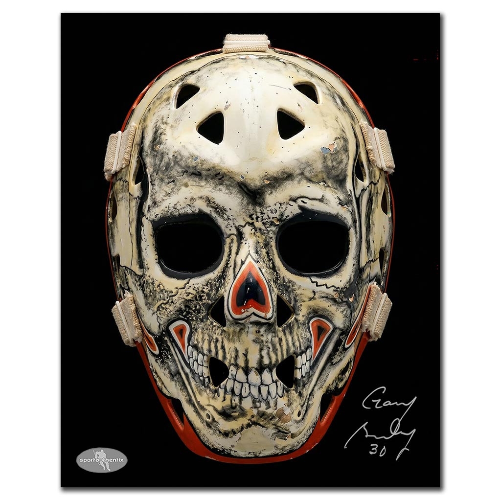 Gary Bromley autographed Vancouver Canucks 8x10 goalie mask photo