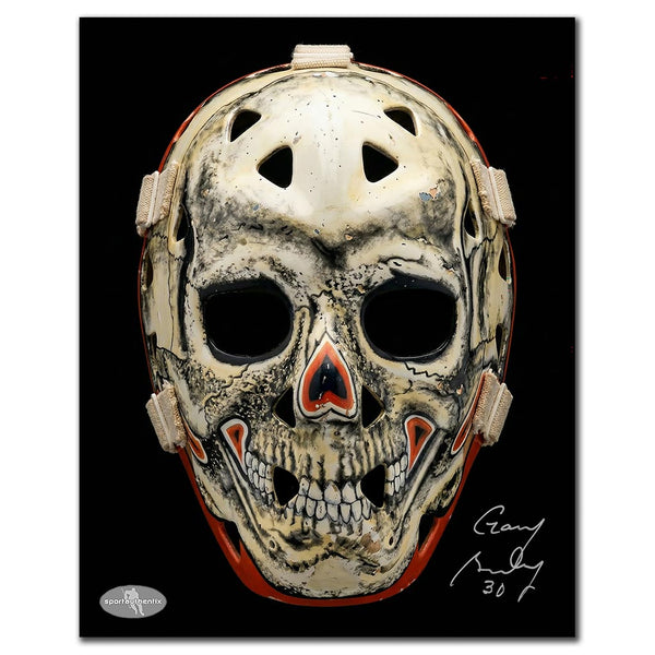 Gary Bromley autographed Vancouver Canucks 8x10 goalie mask photo