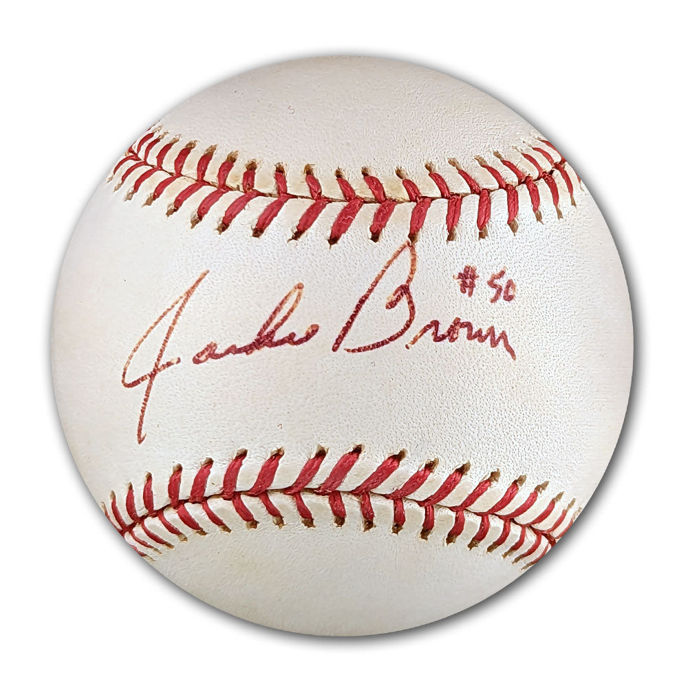 Jackie Brown Autographed MLB Official Major League Baseball - Sport Authentix Inc