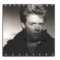 Bryan Adams a signé l'album vinyle autographié RECKLESS