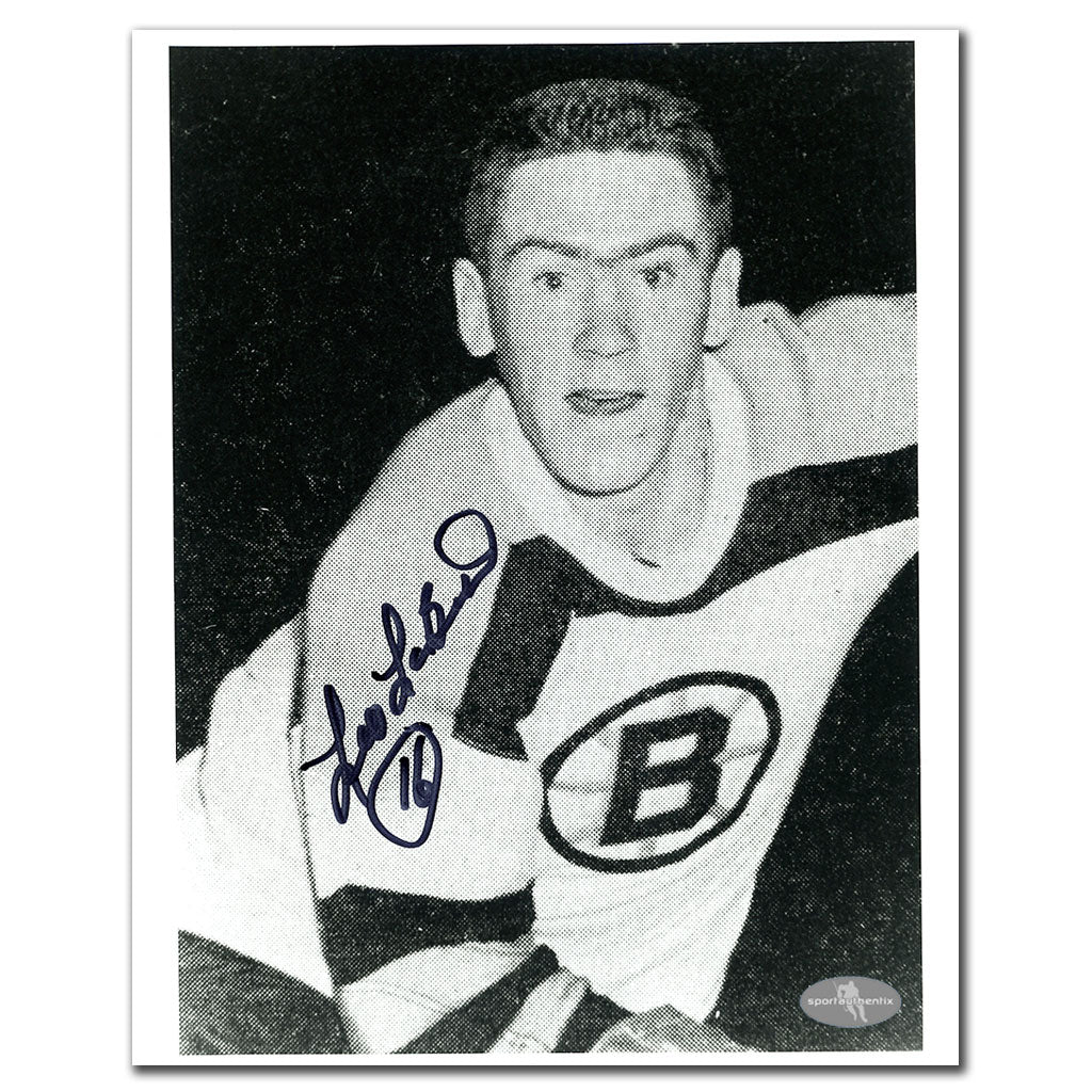 Photo dédicacée des Bruins de Boston de Leo Labine 8x10