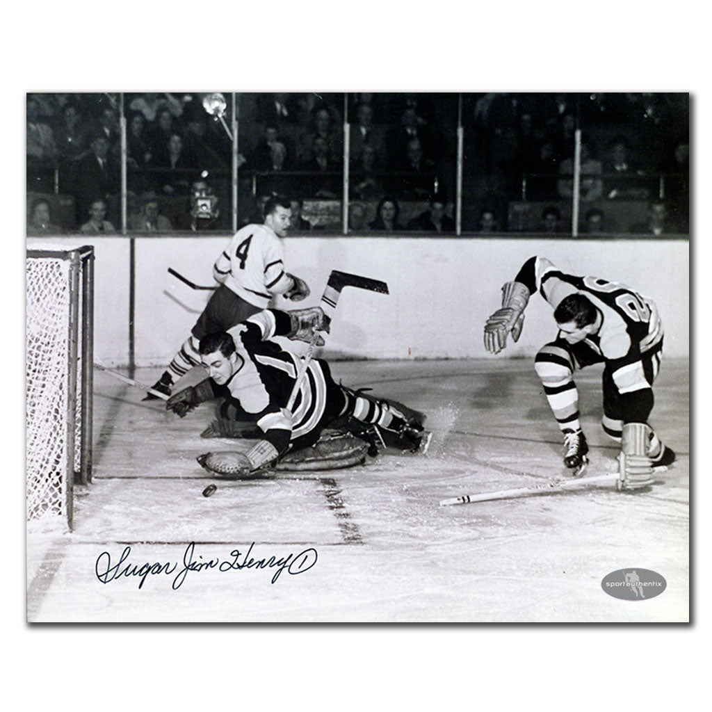 Sugar Jim Henry Boston Bruins Autographed 8x10 Photo - Sport Authentix Inc