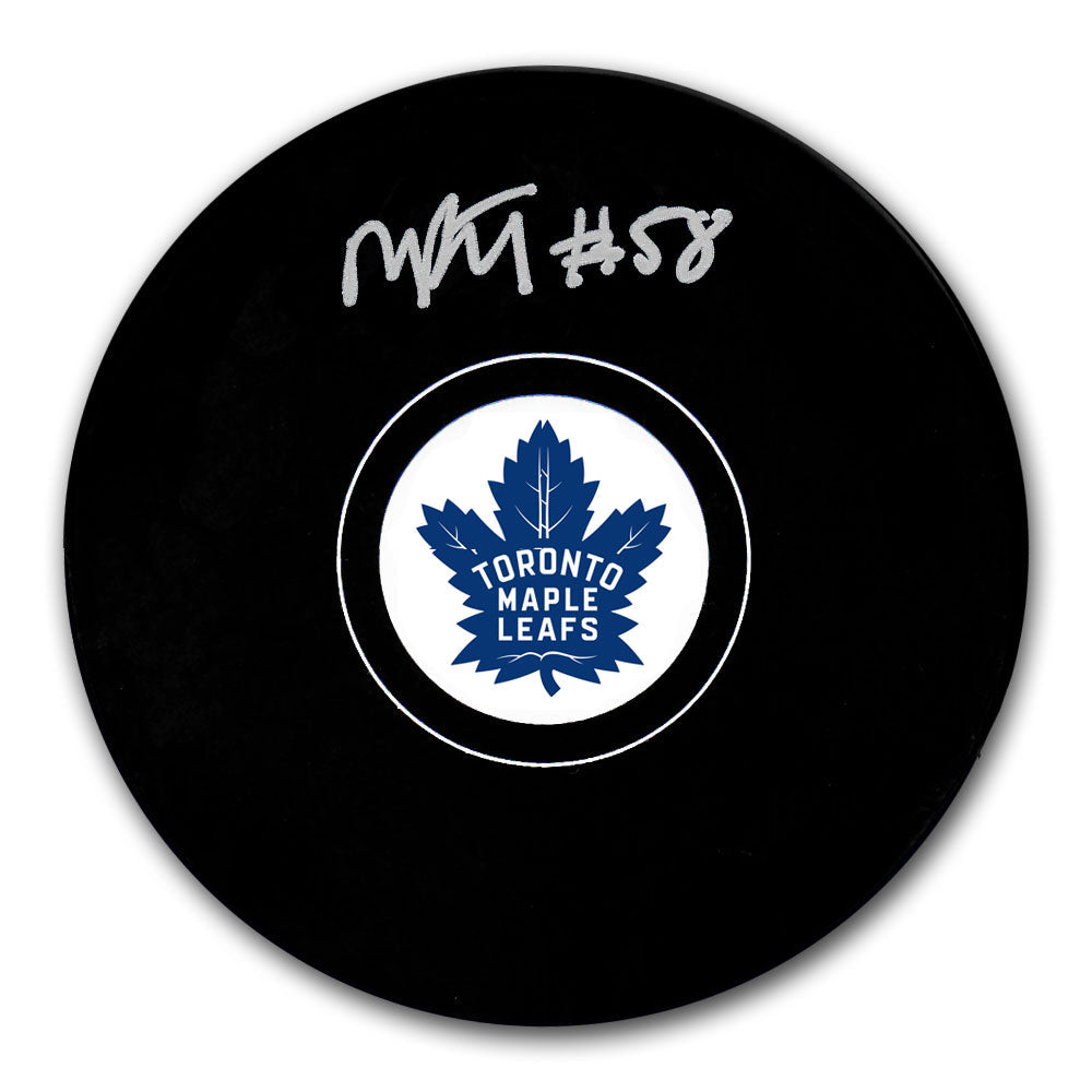 Michael Bunting Toronto Maple Leafs Autographed Puck