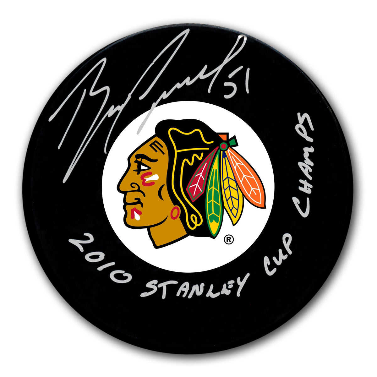 Brian Campbell Chicago Blackhawks 2010 Stanley Cup Autographed Puck - Sport Authentix Inc