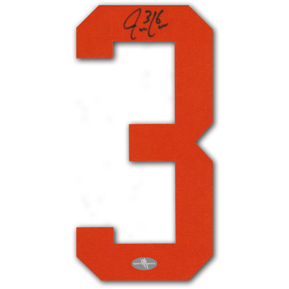 Jack Campbell Edmonton Oilers Autographed Jersey Number