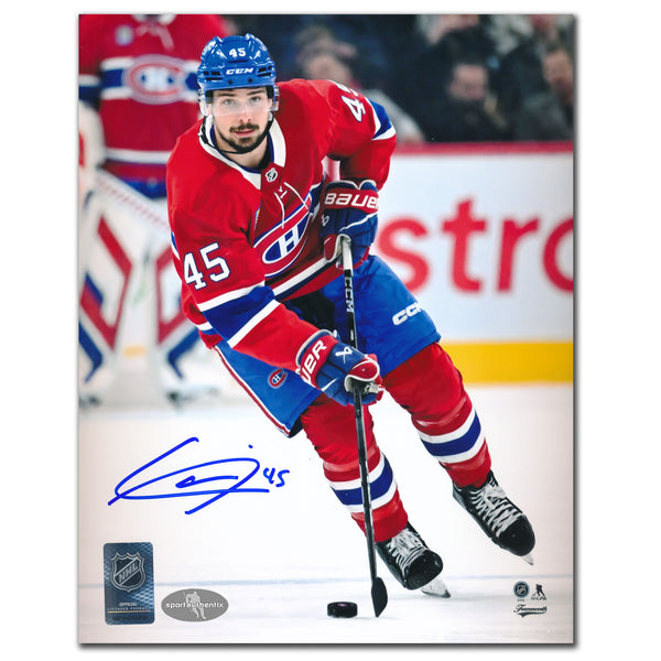 Alexandre Carrier Autographed Montreal Canadiens 8x10 Photo · Skating with Puck