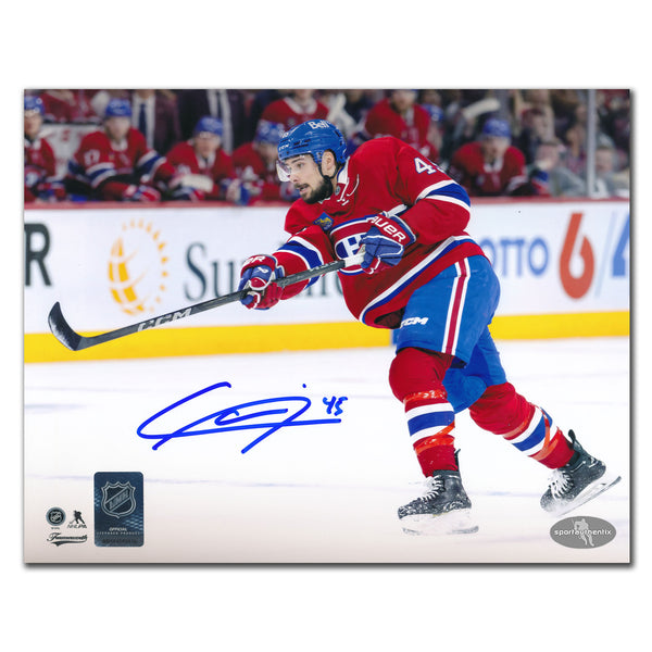 Alexandre Carrier Autographed Montreal Canadiens 8x10 Photo · Slap Shot
