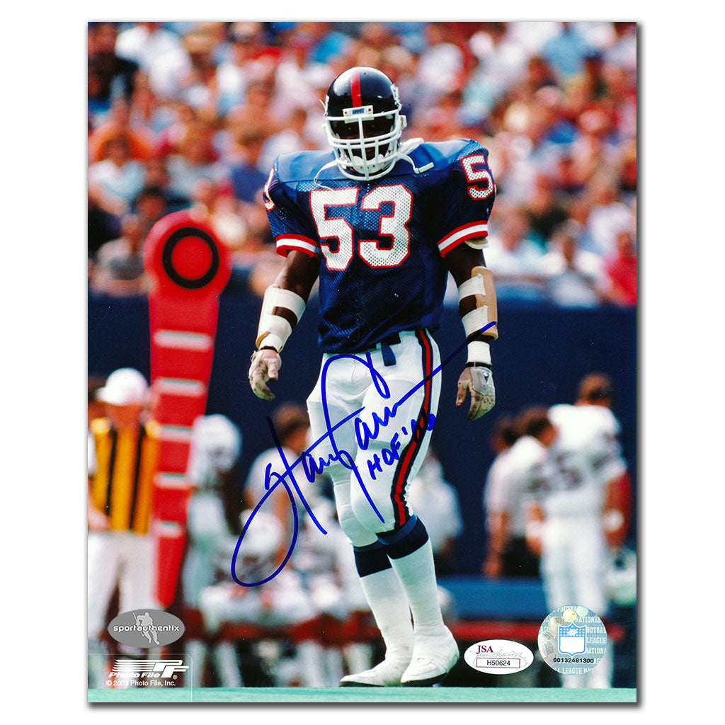 Harry Carson New York Giants HOF Autographed 8x10 JSA COA