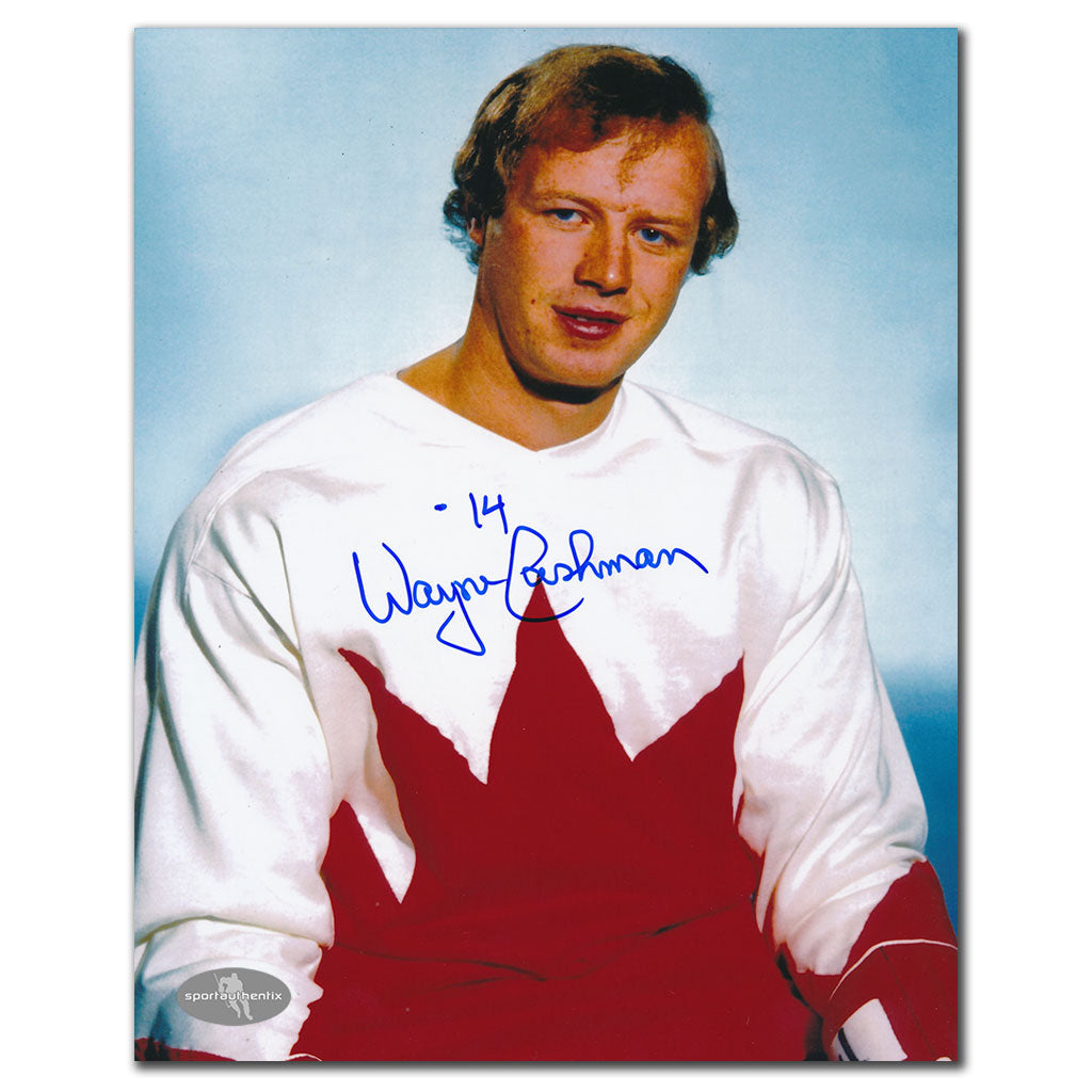 Wayne Cashman Team Canada 1972 Summit Series Autographié 8x10