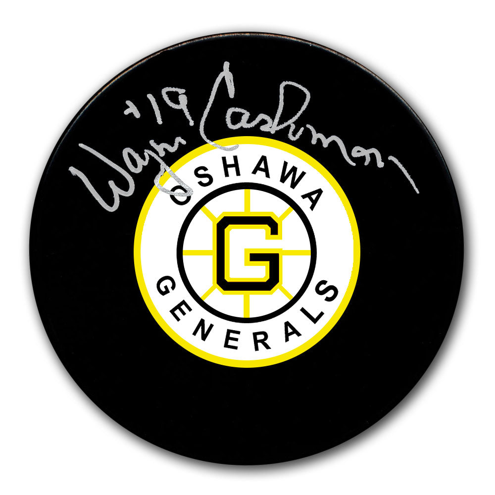 Wayne Cashman Oshawa Generals Autographed Puck