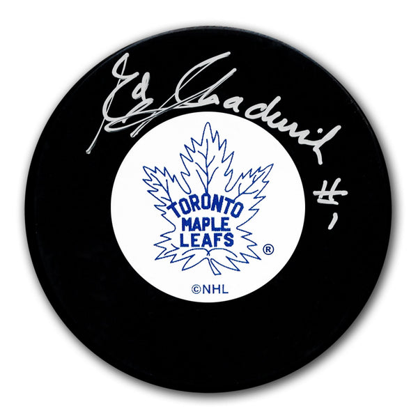 Authentic Ed Chadwick Toronto Maple Leafs Original 6 Autographed Puck - SportAuthentix