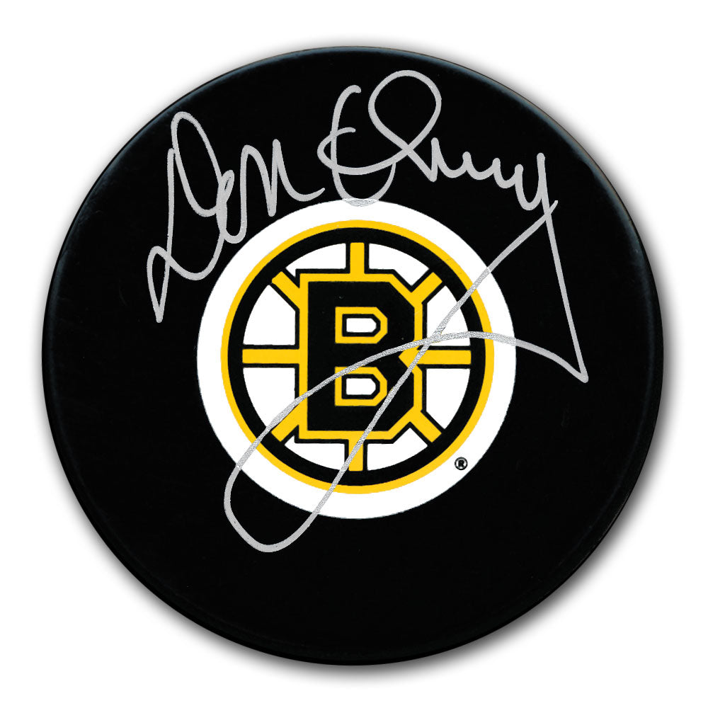 Don Cherry Rondelle autographiée des Bruins de Boston