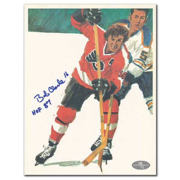 Bobby Clarke autographed Philadelphia Flyers 8x10 photo with HOF 1987 inscription
