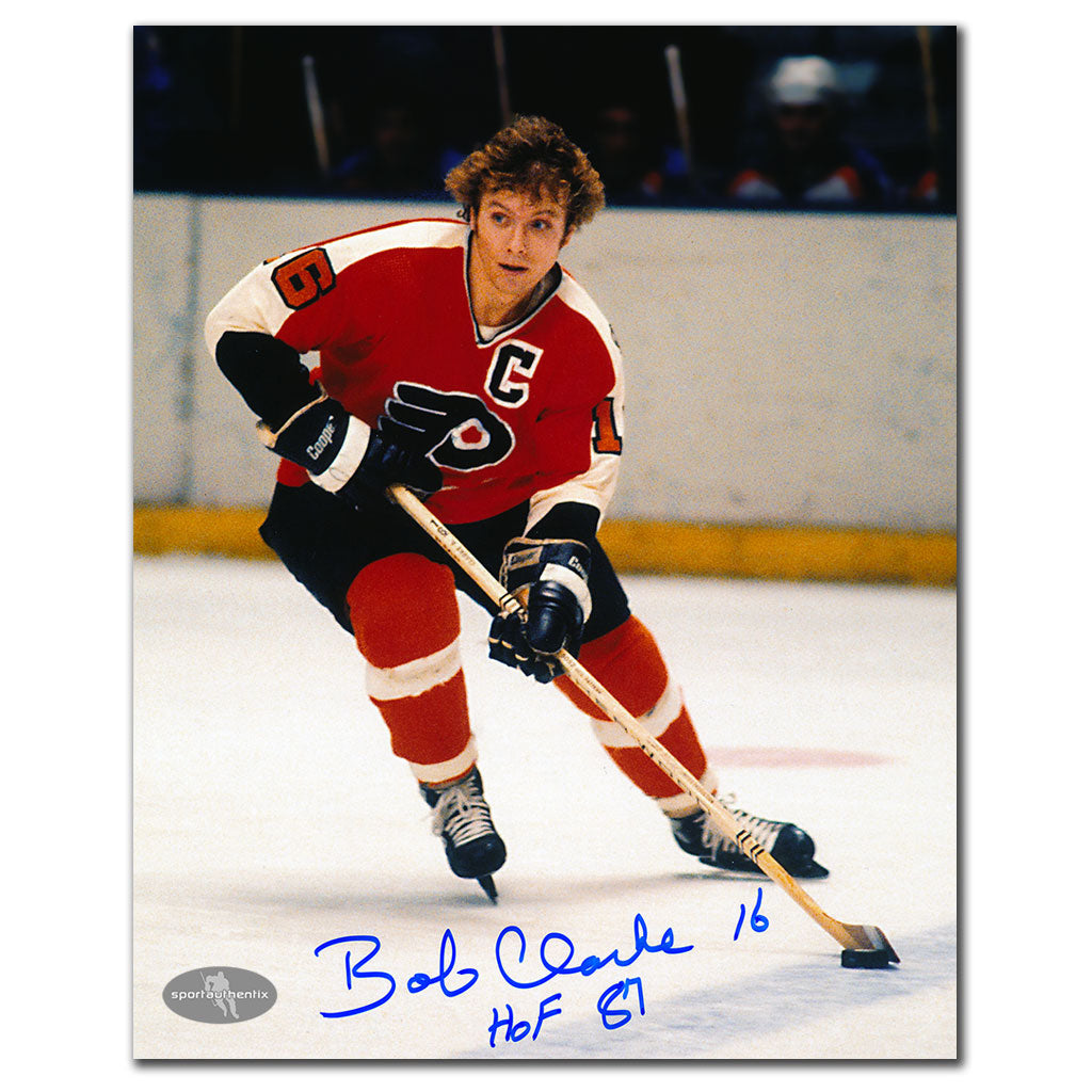 Bobby Clarke Philadelphia Flyers CAPTAIN Autographed 8x10