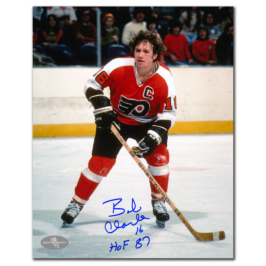 Bobby Clarke Philadelphia Flyers WARRIOR Autographed 8x10