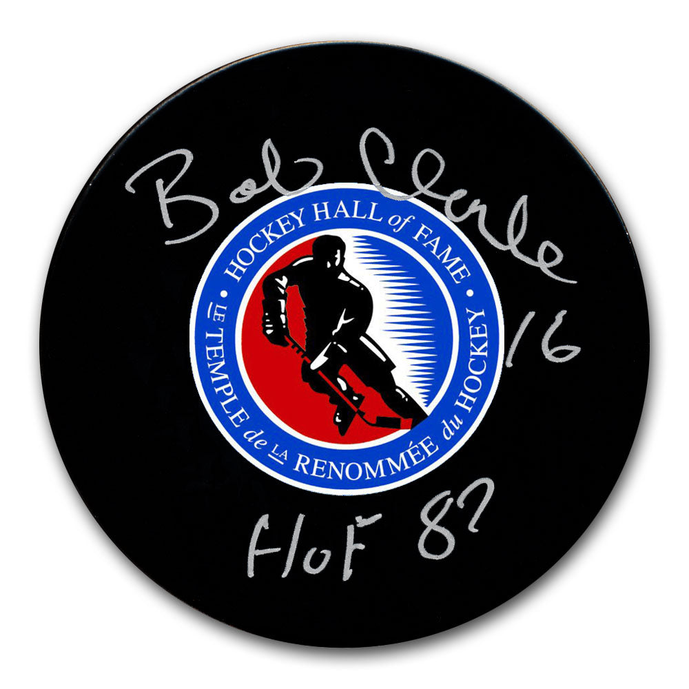 Bobby Clarke Hockey Hall of Fame HOF Autographed Puck