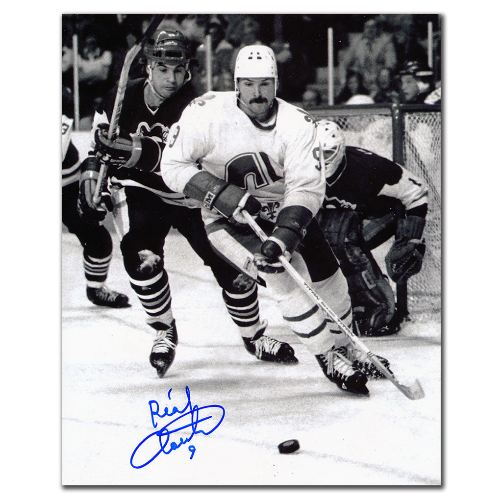 Real Cloutier Quebec Nordiques Autographed 8x10 - Sport Authentix Inc