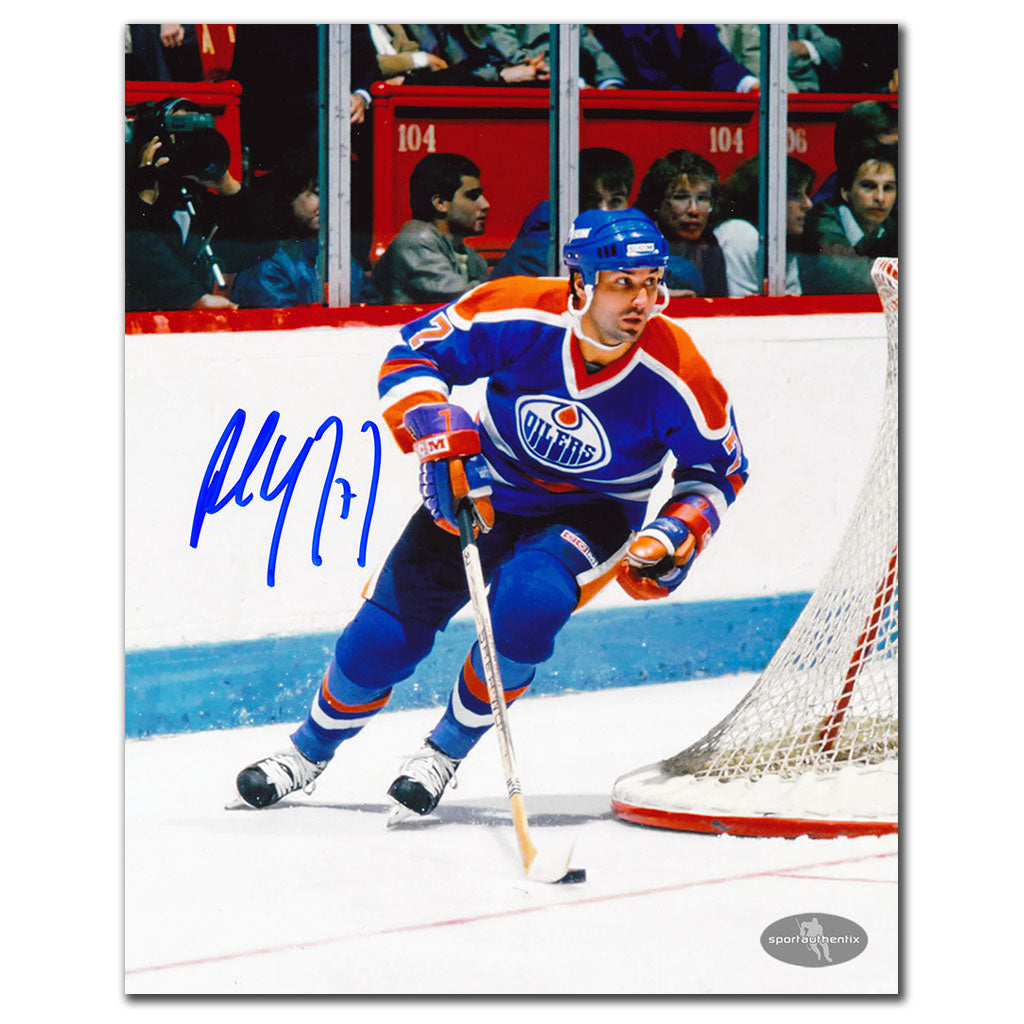 Paul Coffey Edmonton Oilers BREAKOUT Autographié 8x10