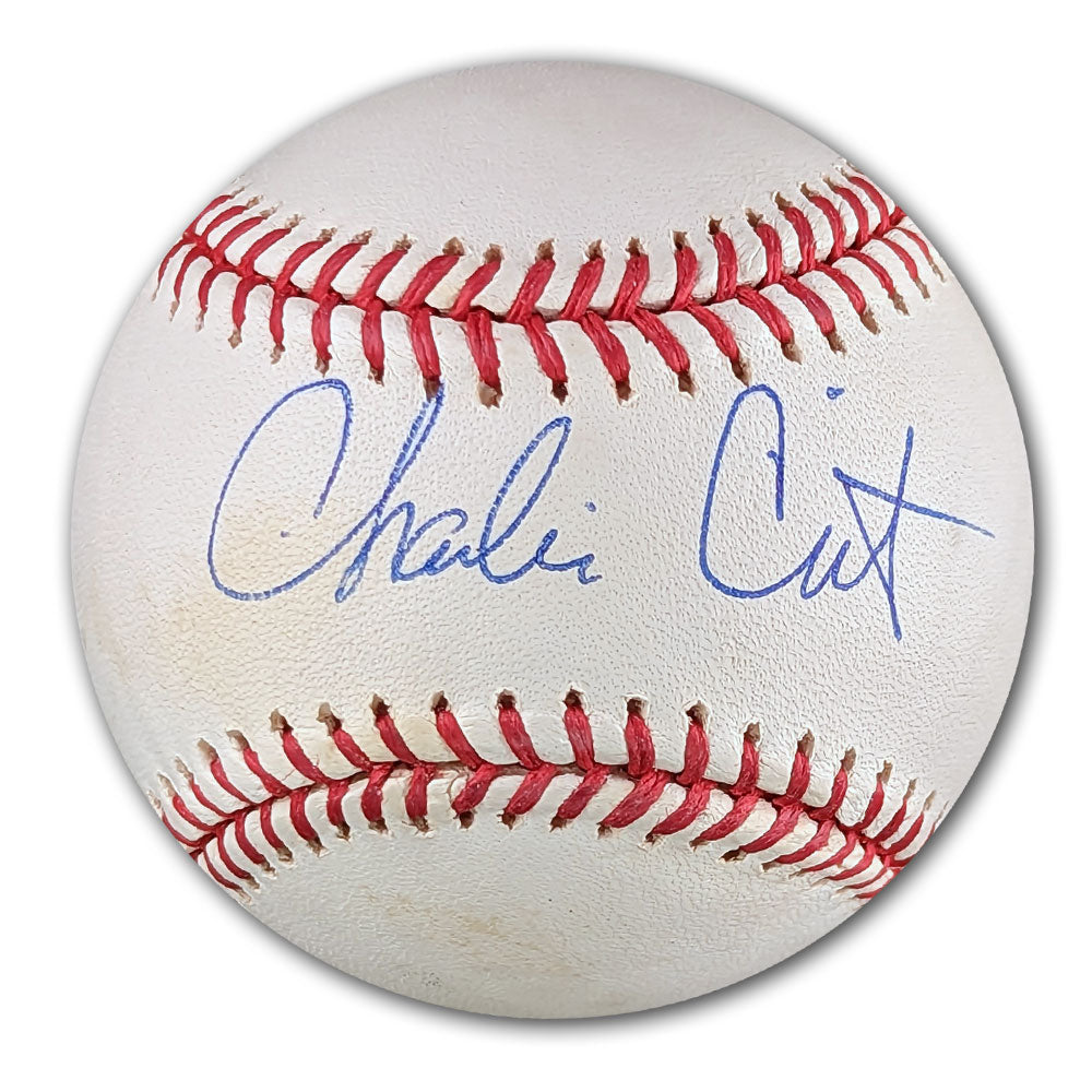 Charlie Crist Autographed MLB Official Major League Baseball