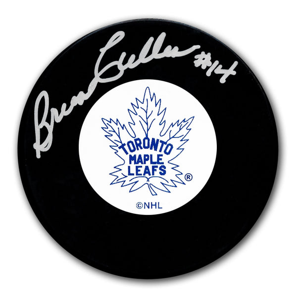 Authentic Brian Cullen Toronto Maple Leafs Original 6 Autographed Puck - SportAuthentix