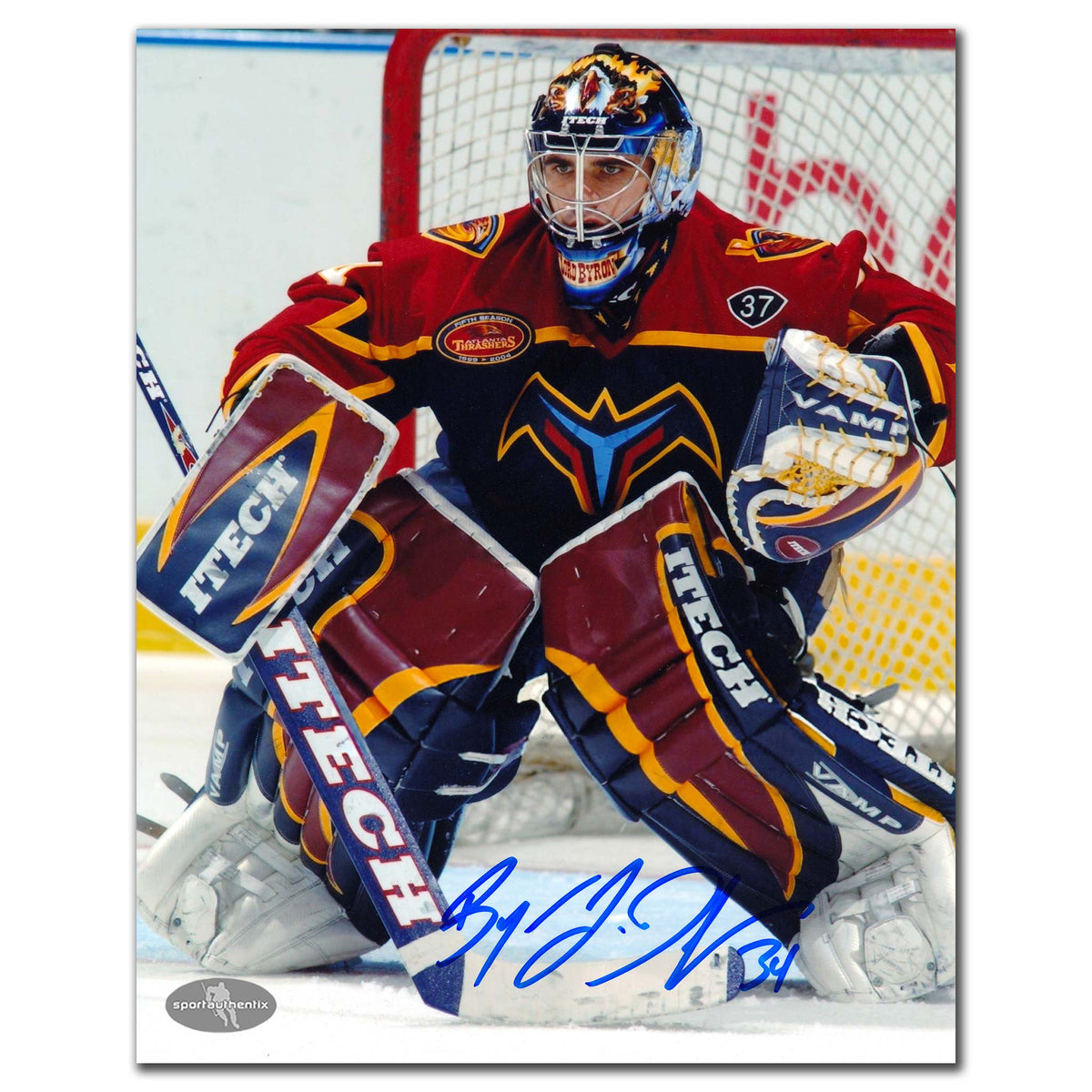 Byron Dafoe Atlanta Thrashers Autographed 8x10 - Sport Authentix Inc