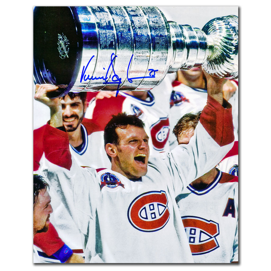 Vincent Damphousse Montreal Canadiens 1993 Stanley Cup Autographed 8x10 - Sport Authentix Inc