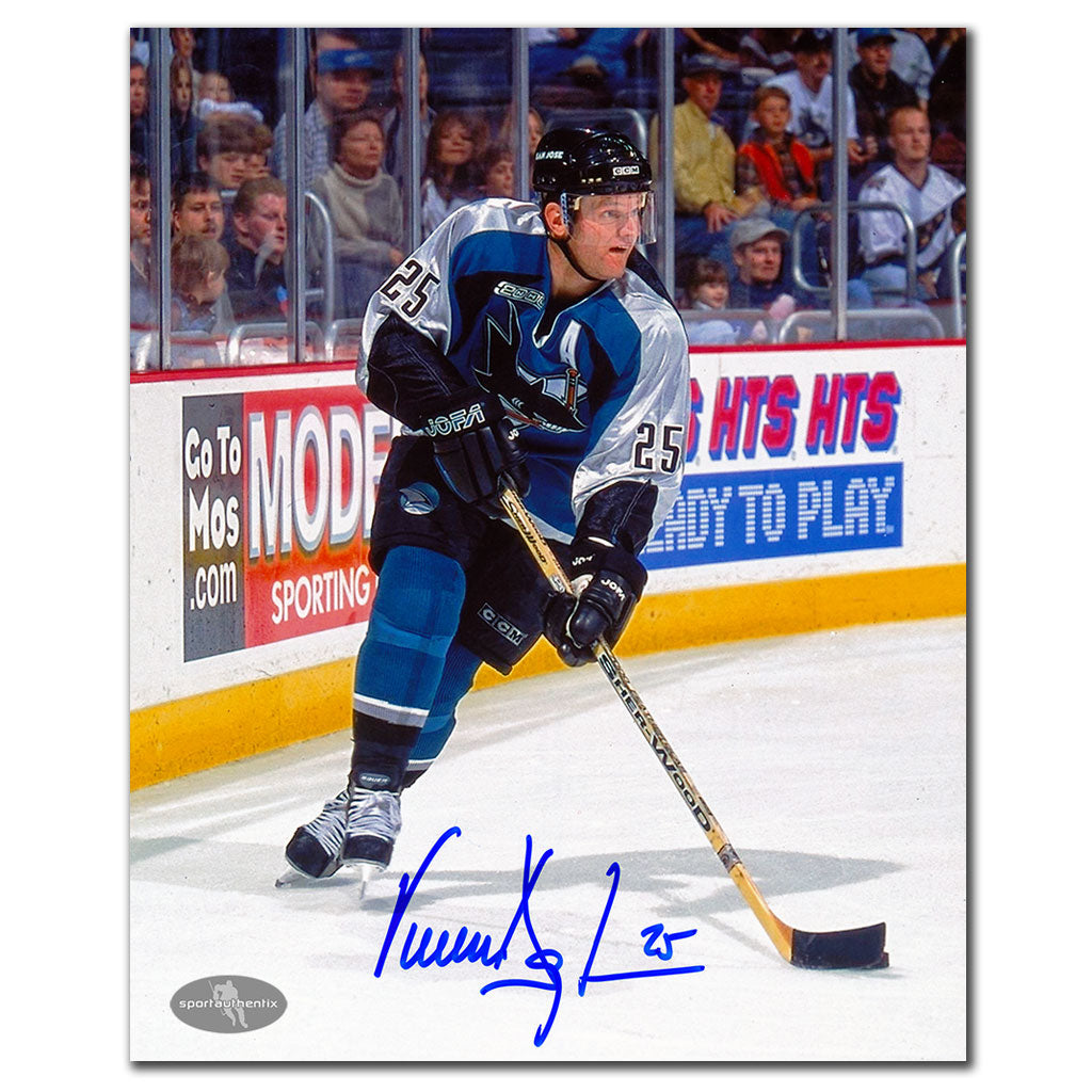 Vincent Damphousse San Jose Sharks ACTION Autographed 8x10 - Sport Authentix Inc